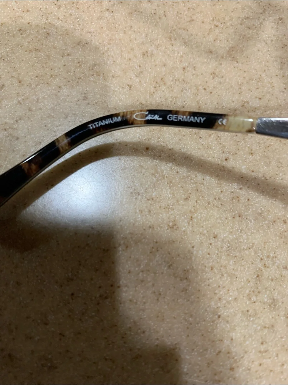 Cazal Black Rectangle Women's Glasses with Silver Accents
